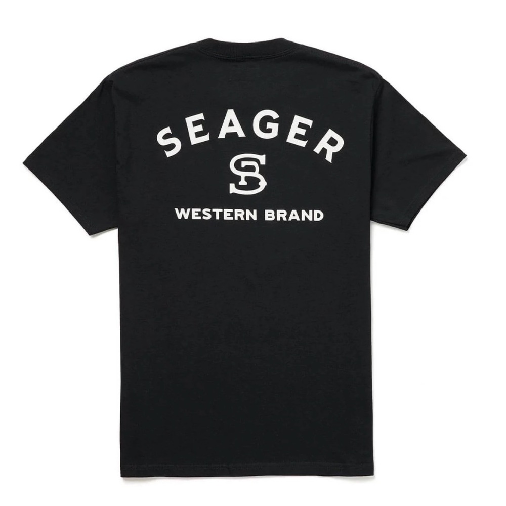Black Short Sleeve Tee with Vintage Design